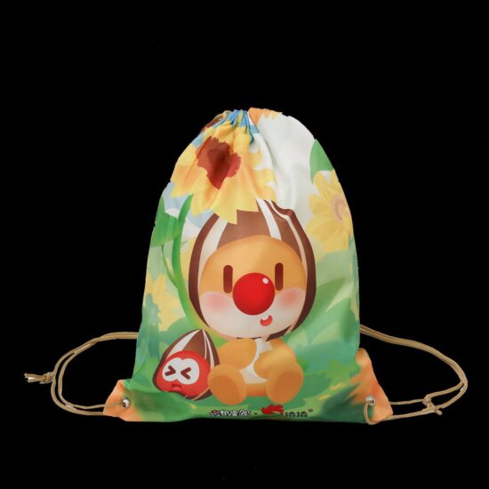  Custom 210D Nylon Sports Drawstring Backpack Bag