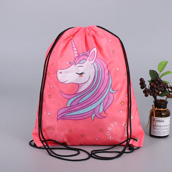 : Custom Printed Polyester Drawstring Backpack Bag