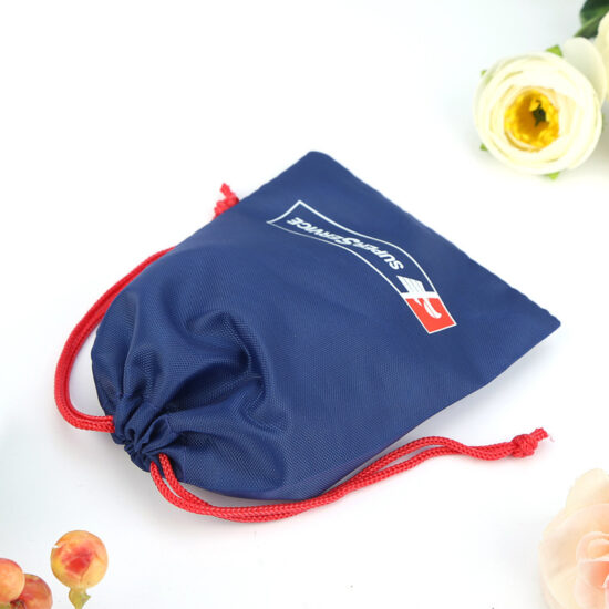 Waterproof Polyester Drawstring Bag for Swimwear & Raincoats
