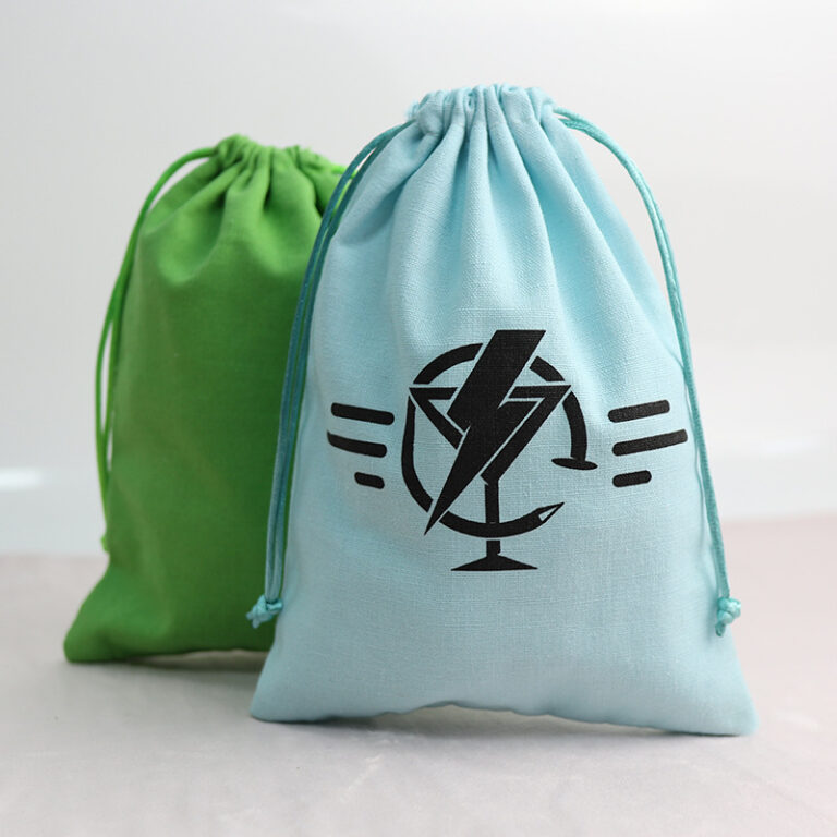 Small 8oz Cotton Drawstring Bag for Cosmetics or Gifts