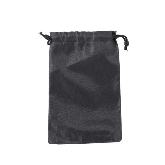 Black Oxford Fabric Drawstring Bag for Travel Underwear and Sock Storage