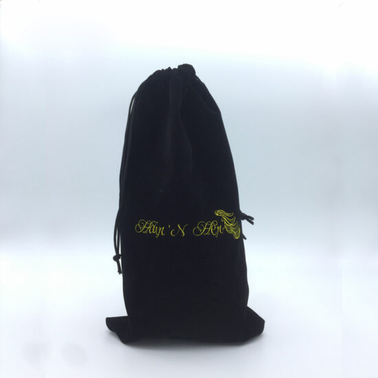  Black velvet drawstring pouch for jewelry and gift storage