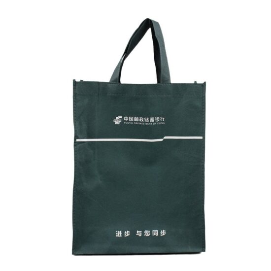 Colored Laminated Non-Woven Tote Bag with Gusset for Shopping