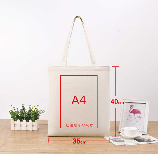  Blank Custom Canvas Tote Bag with Logo Print