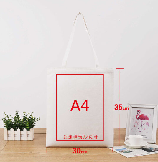  Blank Custom Canvas Tote Bag with Logo Print