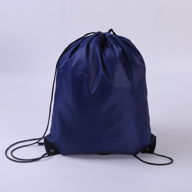 Colorful blank polyester drawstring backpack for marathon and sports events