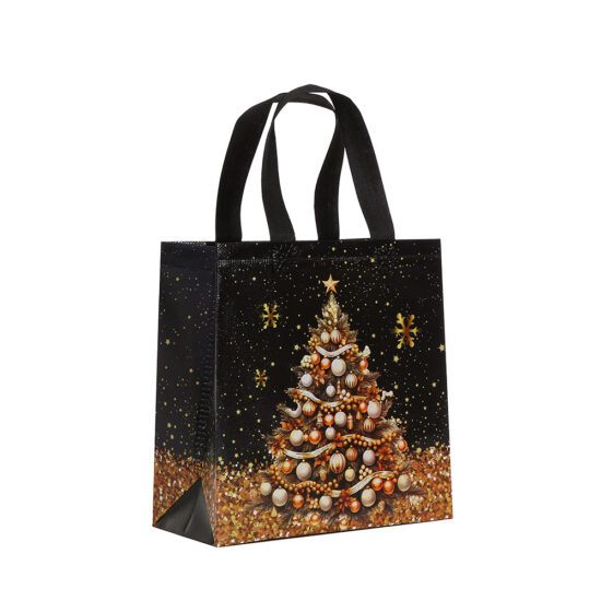 Christmas Cartoon Non-Woven Waterproof Gift Bag with Handle
