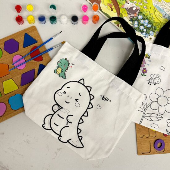 Children's Day Canvas Tote Gift Bag for Kids – DIY & Snack Bag