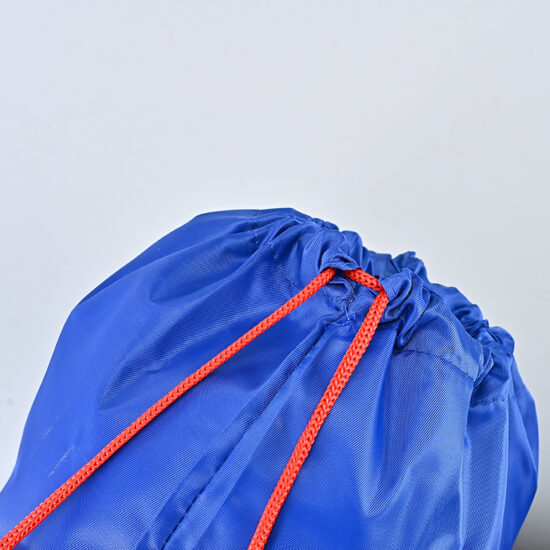 Colorful polyester drawstring storage bag for shoes, apparel, or marathon event kits