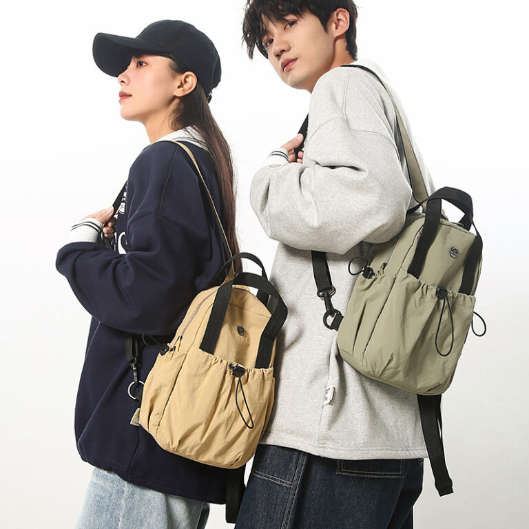 Unisex waterproof multifunctional drawstring backpack and crossbody bag