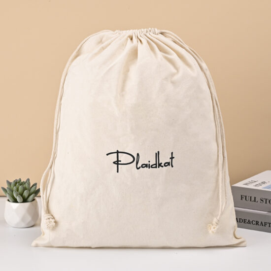  Custom Printed Canvas Drawstring Gift Bag