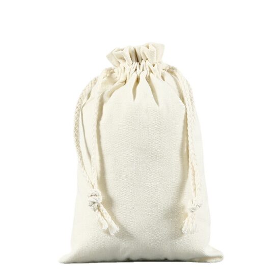 Custom Canvas Drawstring Bag for Students and Educational Use