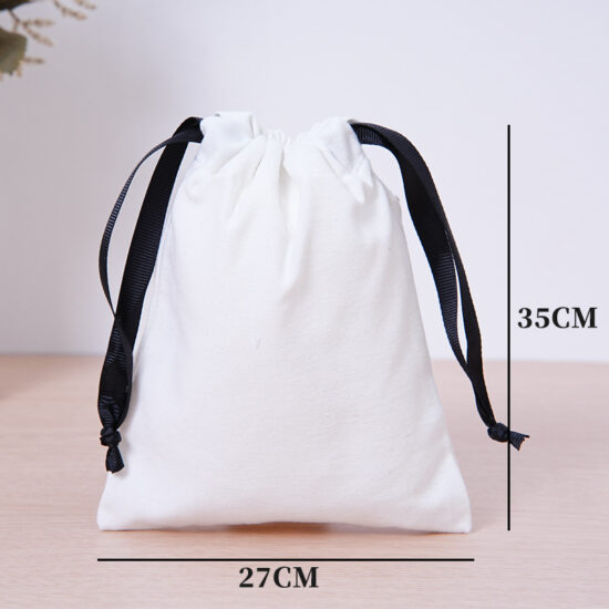 Custom Canvas Drawstring Tote Bag with Handle