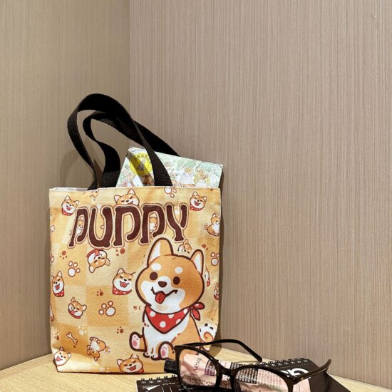 Canvas tote bag for kindergarten snacks and kids birthday return gifts