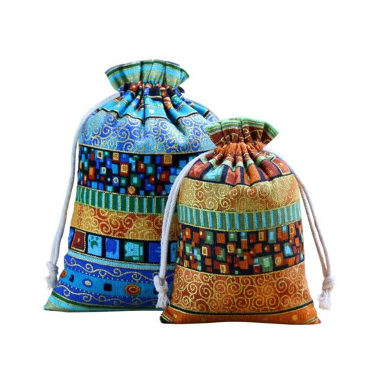 Custom Cotton Linen Drawstring Bag for Jewelry and Sachets