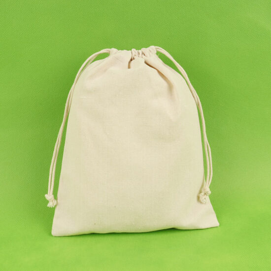 Custom Drawstring Canvas Bags – Logo Printed Cotton Dust & Storage Pouches