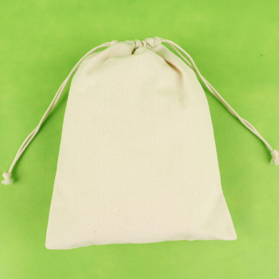 Custom Drawstring Canvas Bags – Logo Printed Cotton Dust & Storage Pouches
