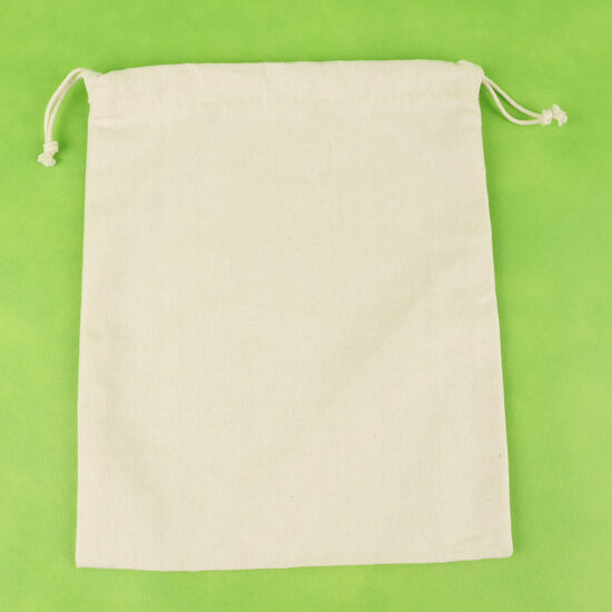 Custom Drawstring Canvas Bags – Logo Printed Cotton Dust & Storage Pouches