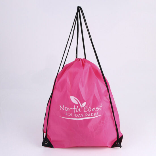  Custom Eco-Friendly Polyester Drawstring Backpack