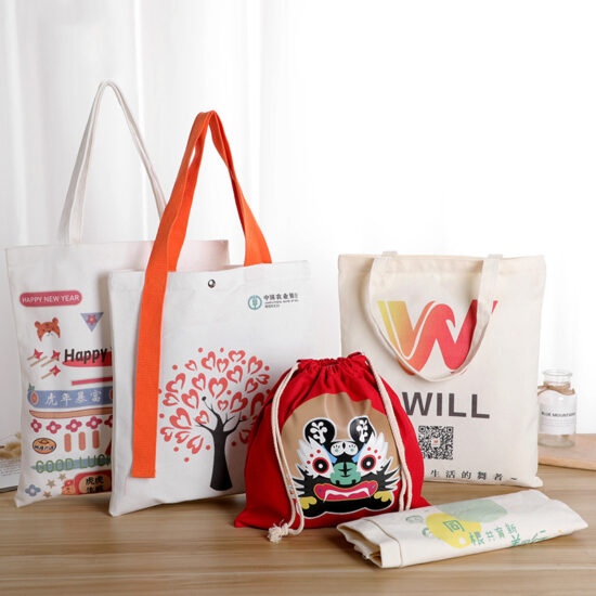 Cotton linen drawstring bag for rice, candy, and personalized packaging

