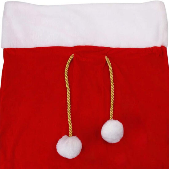 Large velvet Santa drawstring gift bag 70x100cm for Christma
