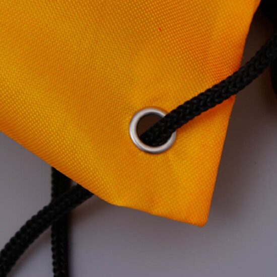 Custom polyester drawstring bag for marathons, basketball, or promotional use