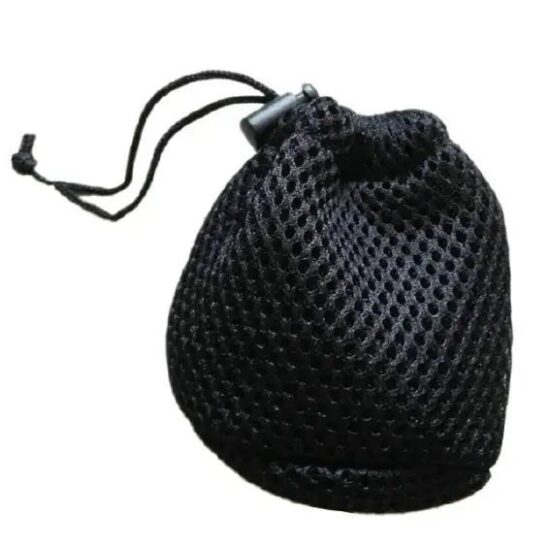 Custom sandwich mesh drawstring bag for power bank storage