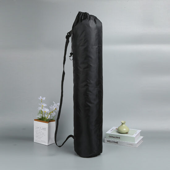Custom printed solid color polyester drawstring bag for packaging and storage