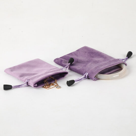 Custom velvet drawstring pouch for jewelry, cosmetics, and lucky gift bags