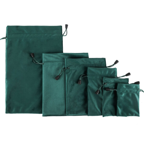 Custom velvet drawstring pouch for jewelry, cosmetics, and lucky gift bags