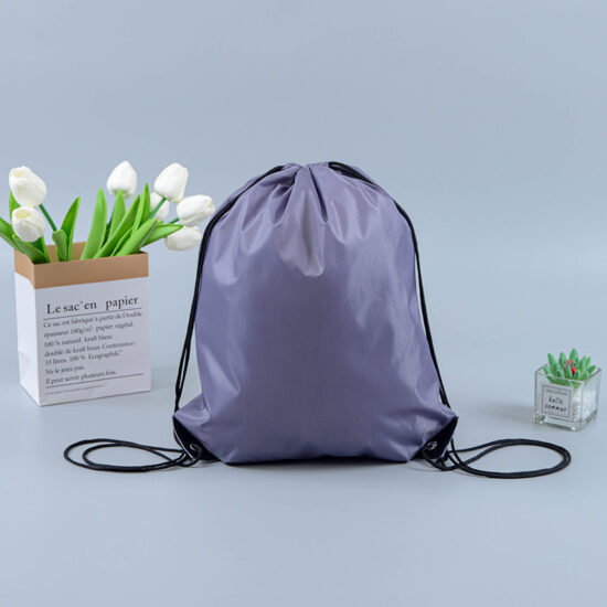 Custom colorful waterproof Oxford drawstring backpack for gym and travel