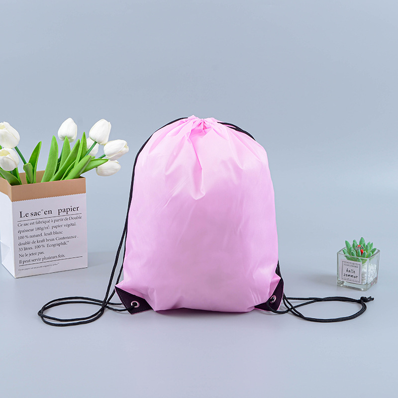 Custom colorful waterproof Oxford drawstring backpack for gym and travel
