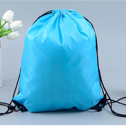 Custom colorful waterproof Oxford drawstring backpack for gym and travel