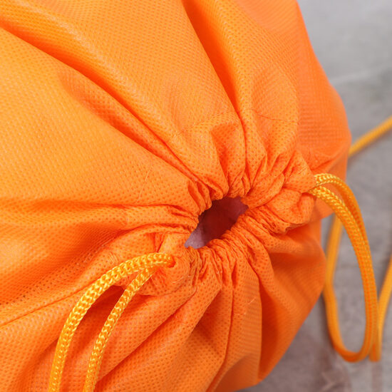 Double drawstring sports bag for shoes and clothes
