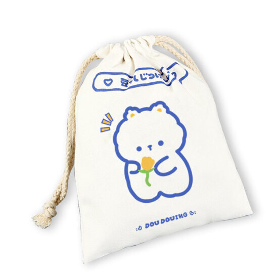 Custom Canvas Drawstring Pouch for DIY Gifts and Toy Storage