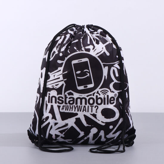 Custom Canvas Drawstring Backpack for Promotion & Sport