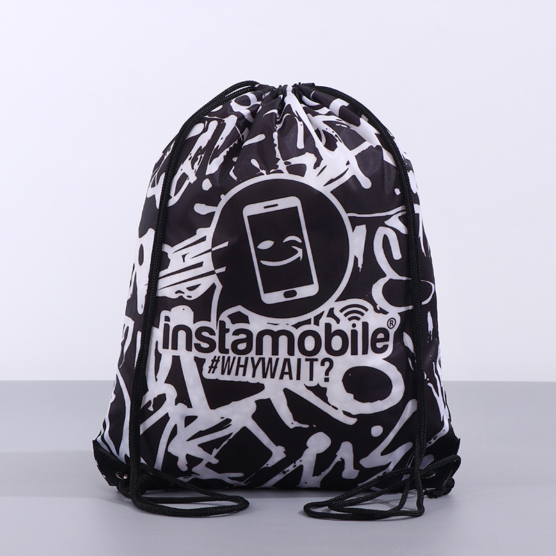 Custom Canvas Drawstring Backpack for Promotion & Sport