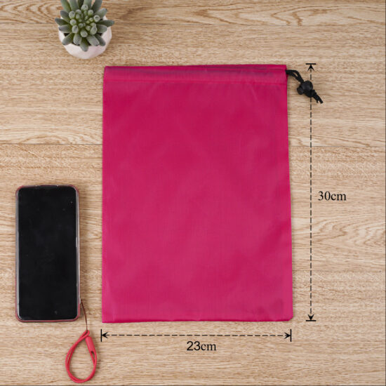 Waterproof nylon drawstring storage bag for jump rope and dustproof packaging