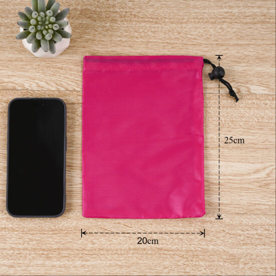 Waterproof nylon drawstring storage bag for jump rope and dustproof packaging