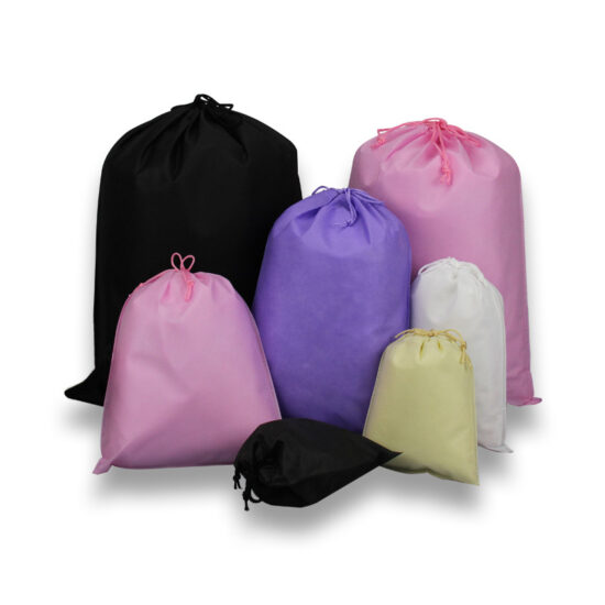 Non-woven dustproof drawstring bag for shoes, clothes, and toys
