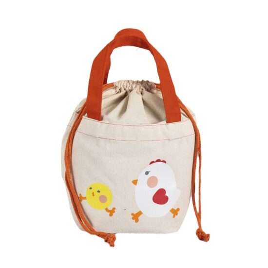 Large Cotton Linen Drawstring Bag for Bread or Storage