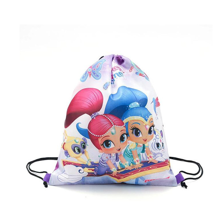 Organic cotton mesh drawstring bag for fruit storage