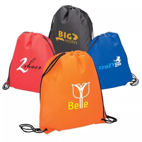 Organic cotton mesh drawstring bag for fruit storage