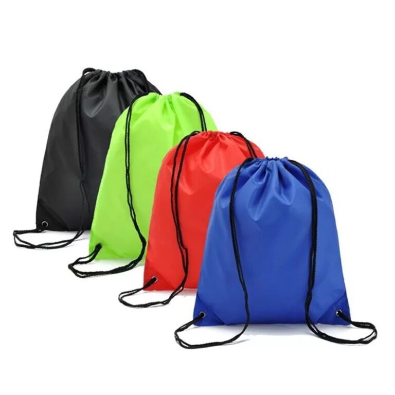 Organic cotton mesh drawstring bag for fruit storage