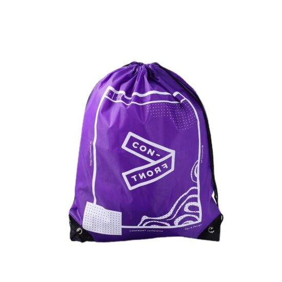 Custom Nylon Drawstring Backpack Bag for Students