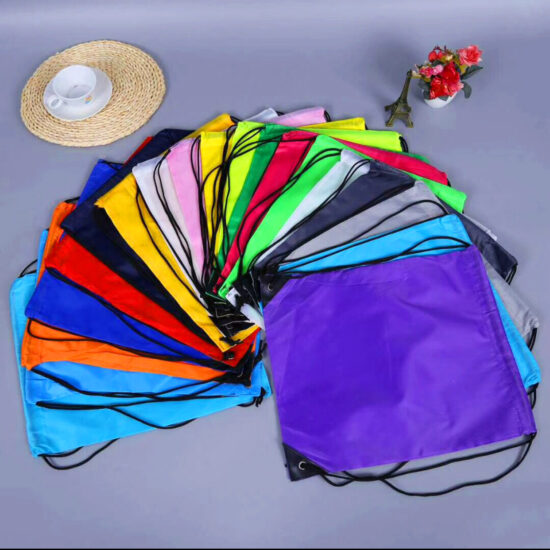 Custom Nylon Drawstring Backpack Bag for Students