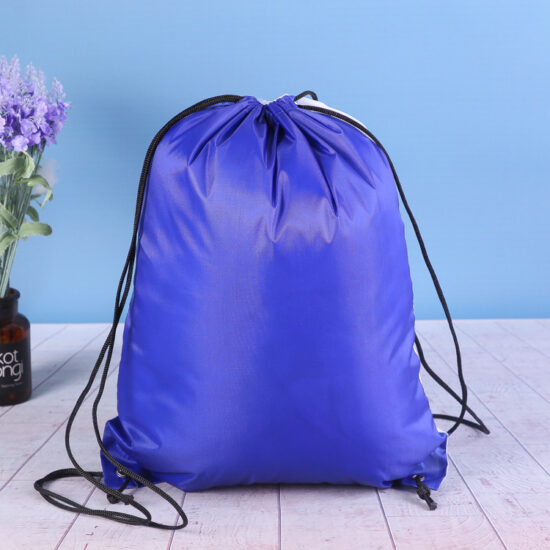 Foldable 210D Polyester Drawstring Bag Custom Logo