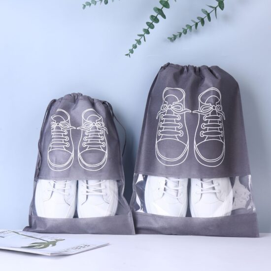 Non-Woven Drawstring Dustproof Bag for Clothes, Toys, and Shoes