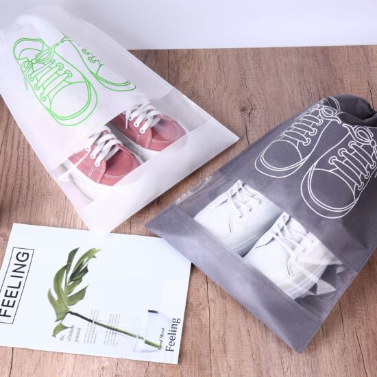Non-Woven Drawstring Dustproof Bag for Clothes, Toys, and Shoes