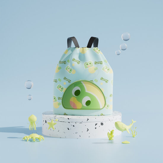 Cartoon Children’s Wet and Dry Separation Swim Bag